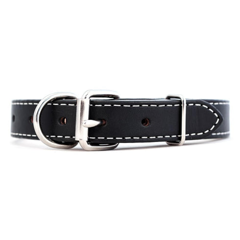 GI Leather Dog Collar Black