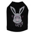 Girl Bunny With Glasses Rhinestone Dog Tank