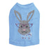 Girl Bunny With Glasses Rhinestone Dog Tank