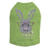 Girl Bunny With Glasses Rhinestone Dog Tank