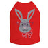 Girl Bunny With Glasses Rhinestone Dog Tank