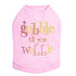 Gobble Til You Wobble Rhinestone Dog Tank