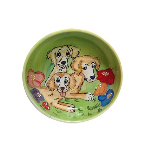 Golden Retriever 3 Dog Bowl