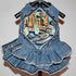 Graffiti Couture Rebel Upcycled Denim Dog Harness Dress