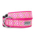Graphic Diamond Dog Collar Pink