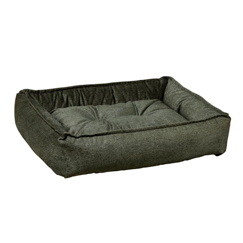 Gravel Microvelvet Sterling Lounge Dog Bed