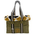 Green Bag And Fur Dog Carrier