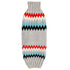Grey Chevron Striped Wool Dog Sweater