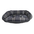 Greystone Tartan Microvelvet Crescent Dog Bed