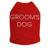 Groom's Dog Rhinestone Dog Tank