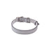 Hadley Classic Leather Dog Collar Pearl Grey