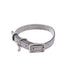 Hadley Classic Leather Dog Collar Pearl Grey