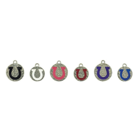Hammered Horse Shoe Dog ID Tag