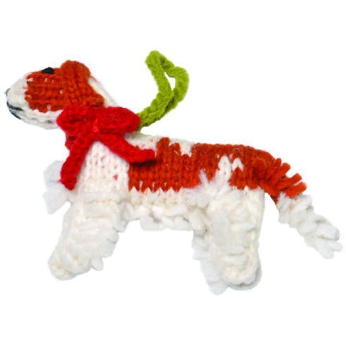 Hand Knit Dog Ornament Cavalier King Charles Spaniel