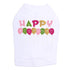 Happy Birthday Balloons Pink Rhinestone Dog Tank