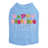 Happy Birthday Balloons Pink Rhinestone Dog Tank
