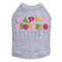Happy Birthday Balloons Pink Rhinestone Dog Tank