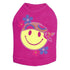 Happy Face Hippy Rhinestone Dog Tank