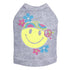 Happy Face Hippy Rhinestone Dog Tank