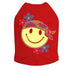 Happy Face Hippy Rhinestone Dog Tank