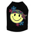 Happy Face Hippy Rhinestone Dog Tank