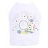 Happy New Year Clock Rhinestone Dog Tank