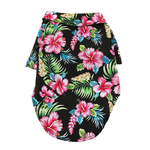 Hawaiian Dog Camp Shirt Paradise Nights