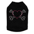 Heart Bones Rhinestone Dog Tank