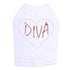 Heart Diva Rhinestone Dog Tank