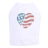 Heart Flag Rhinestone Dog Tank