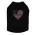 Heart USA Rhinestone Dog Tank