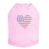 Heart USA Rhinestone Dog Tank
