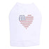 Heart USA Rhinestone Dog Tank