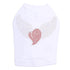 Heart Wings AB Rhinestone Dog Tank