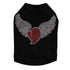 Heart Wings AB Rhinestone Dog Tank