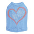Heart With Rose Rhinestone Dog Tank