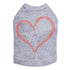 Heart With Rose Rhinestone Dog Tank