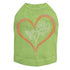Heart With Rose Rhinestone Dog Tank