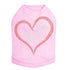 Heart With Rose Rhinestone Dog Tank