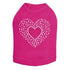 Heart With Scattered Stones Rhinestone Dog Tank