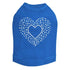 Heart With Scattered Stones Rhinestone Dog Tank