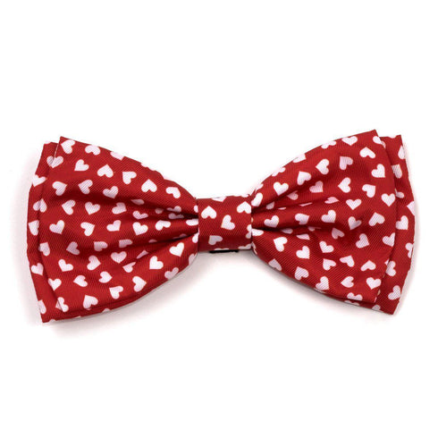 Hearts Dog Bow Tie
