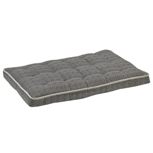 Herringbone Microvelvet Dog Crate Mattress