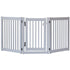 Highlander Series Solid Wood Walk Through Dog Gate Pumice Grey