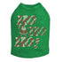 Ho Ho Ho Santa Rhinestone Dog Tank