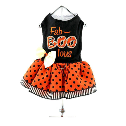Holiday Fab-Boo-Lous Dog Harness Dress