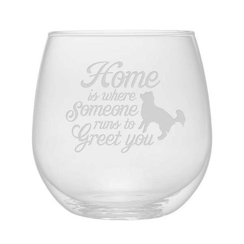 Home Is Stemless Wine Glasses, Set Of 4