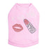 Hot Lips Rhinestone Dog Tank