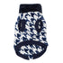 Houndstooth Butter Fleece Vest Navy Small