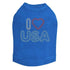 I Heart USA Rhinestone Dog Tank